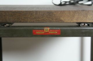 Vintage Industrial Metal / Wood Desk Chair Articulating Light Combo Package Old 3