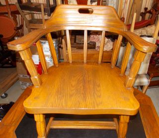 Ranch Oak Armchair / Chair (ac56)