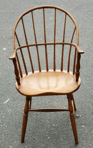 Windsor Armchair Saddle Seat Antique Sturdy Ready To Go