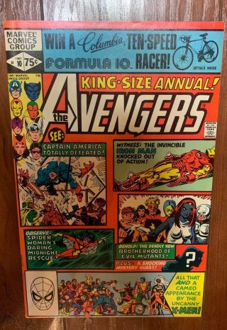 Avengers King - Size Annual 10 (1981) Marvel Key 1st App Rogue & Maddy Pryor