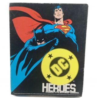 Dc Heroes Rpg Box Set Mayfair Games 1989 Complete Dc Comics Vintage Game Rare