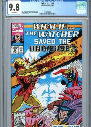 What If.  39 Cgc 9.  8 Wp Watcher Saved The Universe Marvel Comics 1992