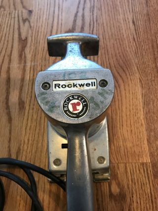 ROCKWELL Heavy Duty Sander Model 505 1/2 sheet Vintage Power Tool 3A 10000 OPM 2