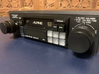 Alpine 7256 High Power Am/fm Cassette Radio Knob (shaft Style) Vintage