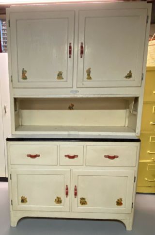 Antique Sellers Hoosier Cabinet Hutch Kitchen Cupboard