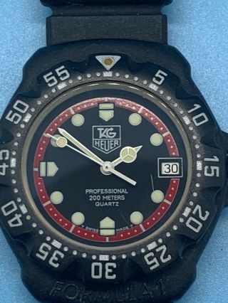 Vintage Tag Heuer Formula 1 Professional Watch 383.  513/1 Swiss Made Quartz