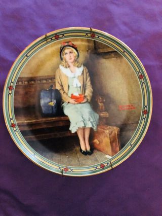 Edwin M Knowles China Co Norman Rockwell Collector Plate " A Young Girls Dream "