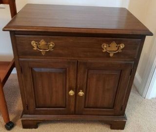 Pennsylvania House Limited Edition Side Table/night Stand Double Doors & Drawer