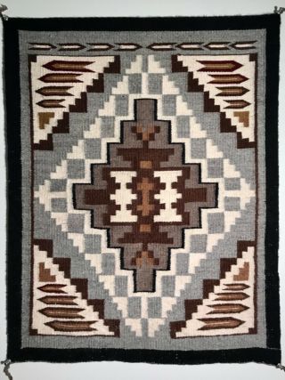 Pristine Vintage Navajo Tapestry / Rug,  Arrow - Stepped - Cloud Designs,  Nr