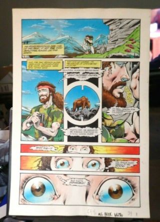 Dragonring Page 29 Painted Color Comic Art 14 " X 17 " By Dale Keown