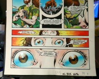 DRAGONRING PAGE 29 PAINTED COLOR COMIC ART 14 