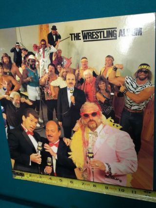 The Wrestling Album Vinyl Lp Record Vintage Wwf Wwe Hulk Hogan Wrestlemania