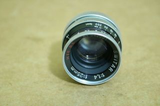 Vintage Kern Pillard Switar 25mm F/1.  4 Bolex H16 - Rx Cine Lens