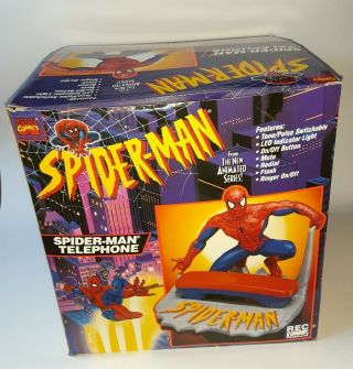 Vintage Spider - Man Telephone Marvel Comics Animated Series 1994