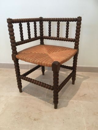 French Bobbin Corner Chair