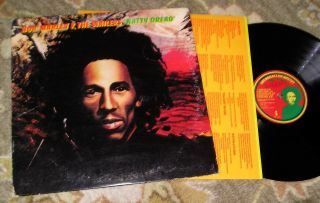 1974 Reggae Lp - Bob Marley & Wailers " Natty Dread " Island Records