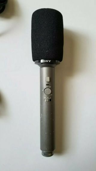 Sony Ecm - 989 Professional Stereo Condenser Microphone Vintage Audio - Cleaned