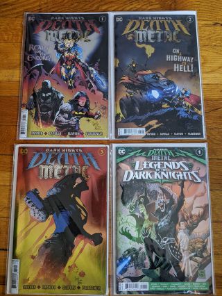 Dark Nights Death Metal 1 2 3 Legends Of The Dark Knights Foil Batman Who Laughs