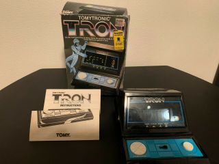 Vintage 1981 Tomytronic Tron Tabletop Handheld Video Game Complete
