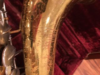 Vintage Bundy Selmer USA 587846 Tenor Saxophone w/ Case 2
