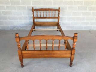 L.  Stickley Cherry Valley Spindle Style Twin Bed
