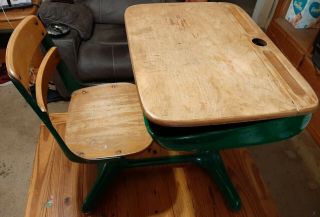 Vintage Childs School Desk: American Seating Co.  Grand Rapids Mich.