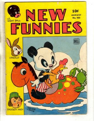 Funnies 102 Fn - Walter Lantz Dell Golden Age Comic Book Woody Woodpeck Jl11