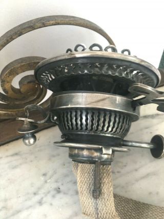 Silver Plate Hinks No: 1 Oil Lamp Burner