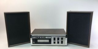 Vintage Lloyd’s Stereo 8 Track Tape Player With Speakers