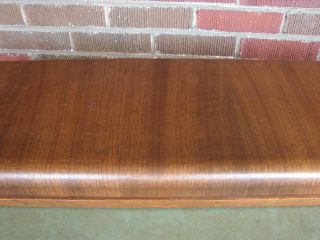 ANTIQUE WALNUT WATERFALL BARRISTER STACK BOOKCASE TOP 3