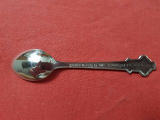 Vintage silver Plated metal ROLEX Bucherer of switzerland zurich Spoons - 2