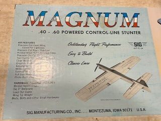 Vintage Foam Wing Magnum U - Controj Model Airplane Kit 3