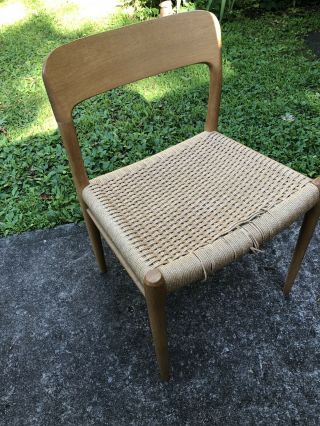 Vintage Moller Model 75 Mcm Danish Chair We Ship Just Ask -