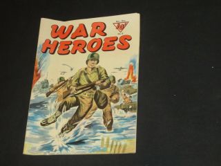 War Heroes 6 Golden Age 1943 Wwii Dell Comic Fine Actual Marine Photos Inside