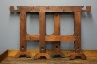 Vintage Wood Table Legs Workbench Kitchen Island Desk Base Drafting Lathe Etc