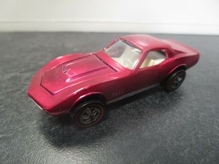 Vintage Hot Wheels Redline - Custom Corvette (us 1968 Rose) - Nm - M