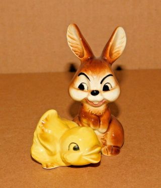 Vintage Goebel Porcelain Bunny Rabbit With Chick Figurine Made In West Germany