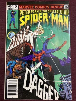 Marvel Comics Peter Parker The Spectacular Spider Man Issue 64 Cloak And Dagger
