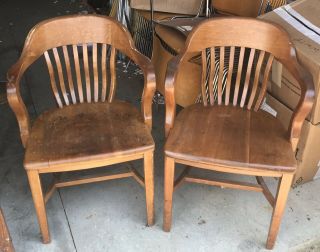 (2) Vintage Lawyer’s / Juror’s Chairs