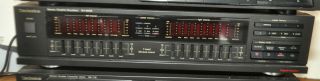 Vintage Technics Sh - 8058 Stereo Graphic Equalizer Eq And Spectrum Analyzer