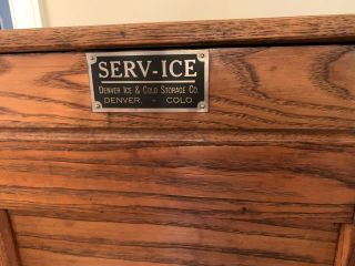 Antique Oak Ice Box 3