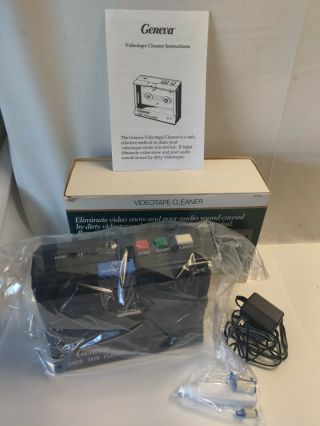 Vintage Rare Geneva Pf - 740 Video Tape Cleaner Open Box