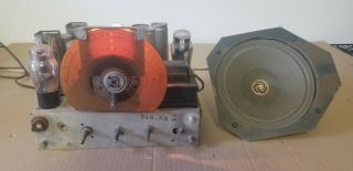 Vintage Philco Model 610 Cabinet Radio Components W Speaker