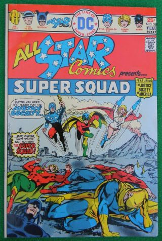 1976 All Star Comics 58 First Appearance Of Power Girl