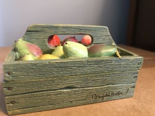 Marjolein Bastin Fruit Basket Crate Butterfly Trinket Box Natures By Hallmark