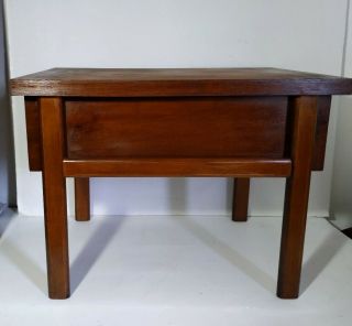 Vintage Lane Virginia Maid Wooden End Table Mid Century Modern - Dovetailed