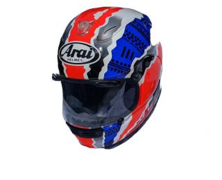 Arai Doohan Motorcycle Helmet.  Vintage Snell 95 Cond,  Xl,  Visors,  Bag