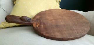 Robert Mouseman Thompson Solid Oak Hand Carved Cheese Board With Signature Mouse