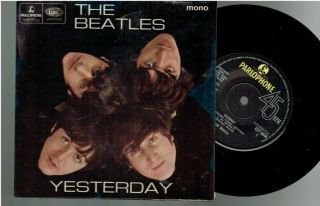 The Beatles Yesterday Ep 1965 Reissue