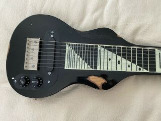 Morrell Lap Steel Pro Series Guitar 8 - String Maple Body Vintage Black Relic